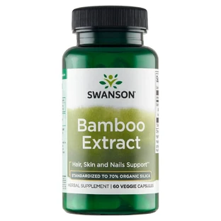 Swanson Extrait de Bambou, bambou, 60 gélules végétales