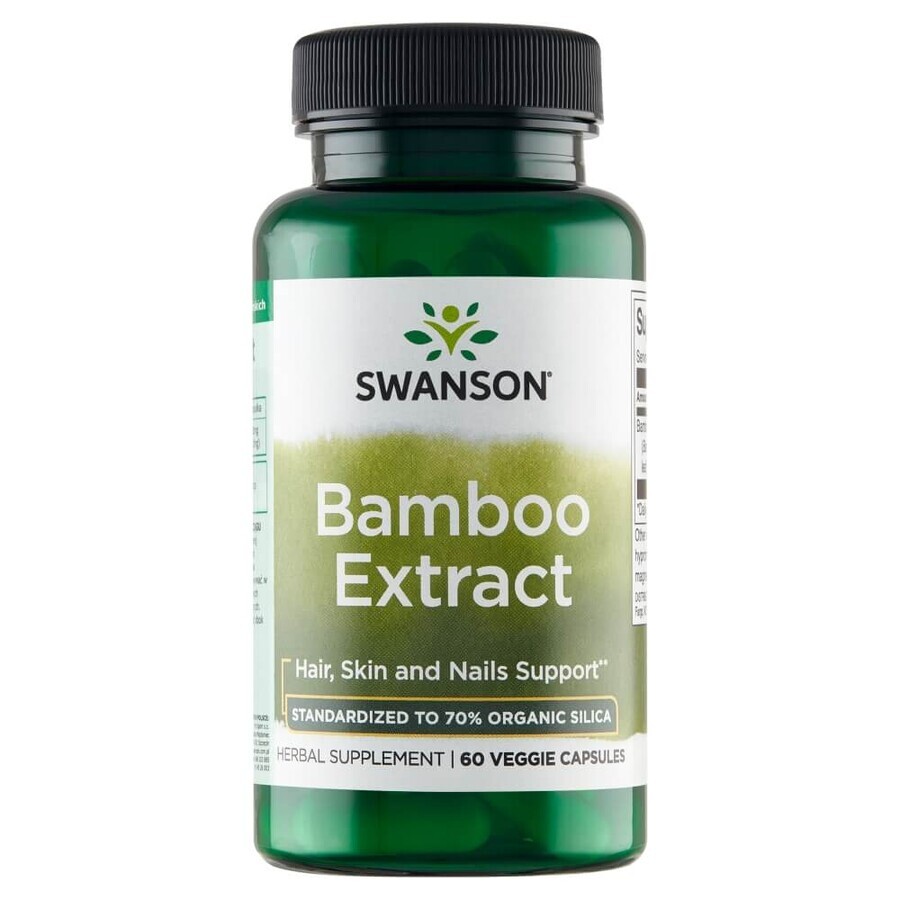 Boutique Swanson Extrait de Bambou, bambou, 60 gélules végétales Swanson Extrait de Bambou, bambou, 60 gélules végétales