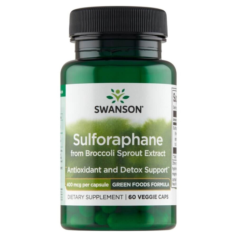 Boutique Swanson Sulforaphane, sulforaphane, 60 gélules végétales Swanson Sulforaphane, sulforaphane, 60 gélules végétales
