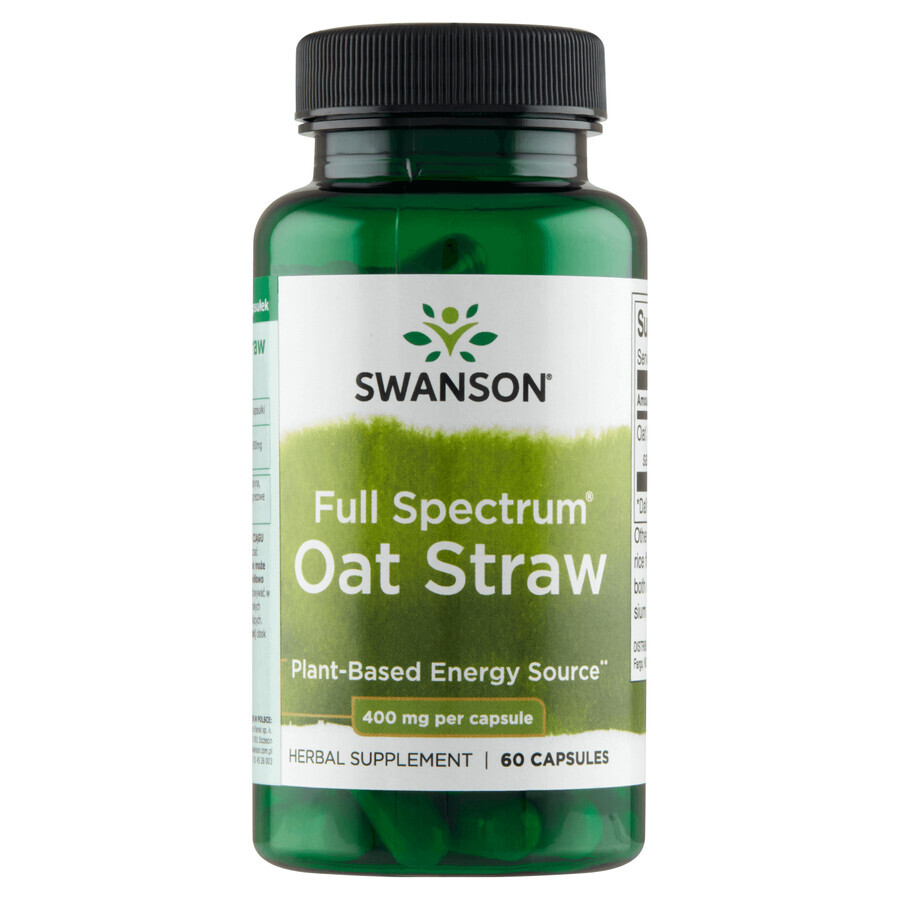 Buy Swanson Full Spectrum Oat Straw, Oats, 60 capsules Swanson Full Spectrum Oat Straw, Oats, 60 capsules