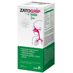 ZatoGrip Kids 3+, sirop pentru copii, aromă de zmeură, 120 ml ZatoGrip Kids 3+, sirop pentru copii, aromă de zmeură, 120 ml