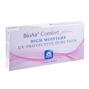 BioAir Comfort Plus, Kontaktlinsen, 30 Tage, -1.00, 3 Stück