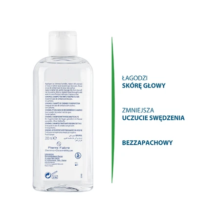 Ducray Sensinol, shampooing capillaire, protection physiologique, 200 ml