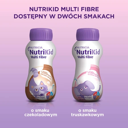 NutriKid Multi Fibre, nutritious preparation for children over 1 year, chocolate flavor, 200 ml