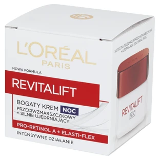 L'oreal Revitalift, crème de nuit anti-rides 40+, raffermissante, 50 ml