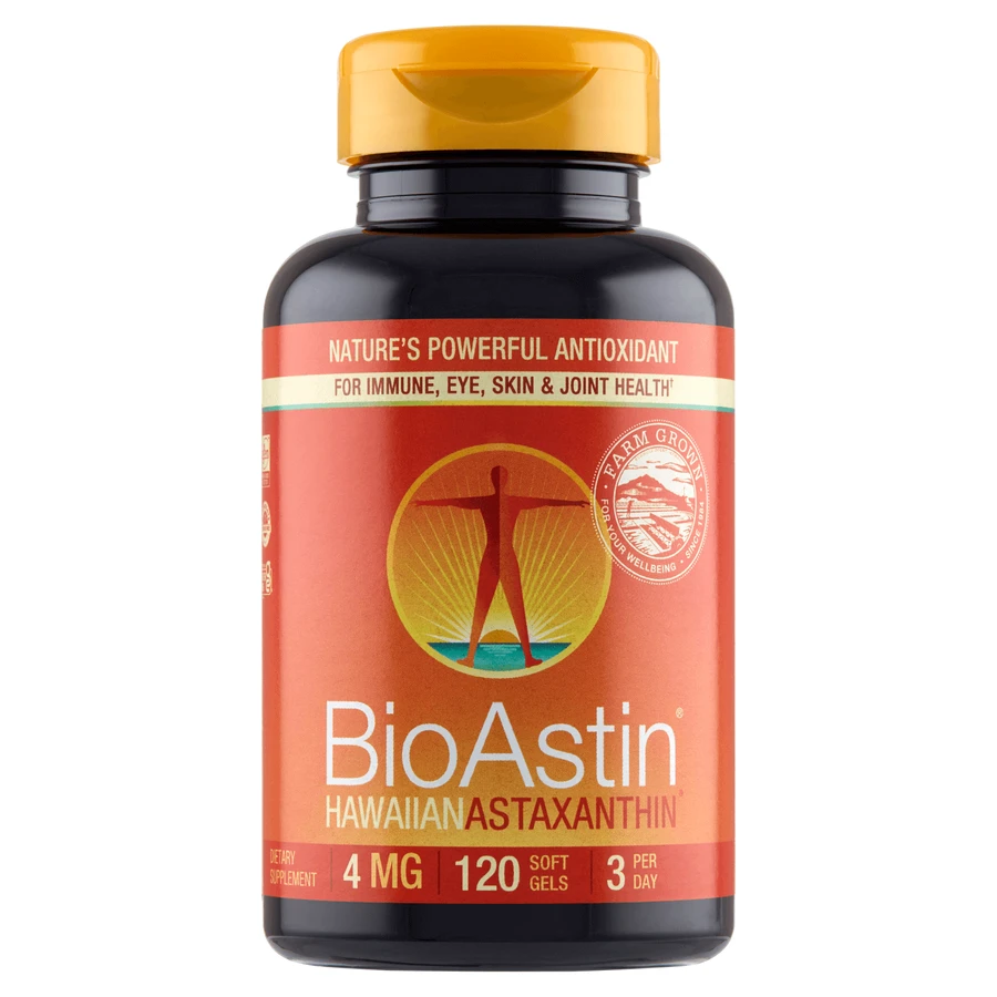BioAstin, astaxanthin 4 mg, 120 capsules