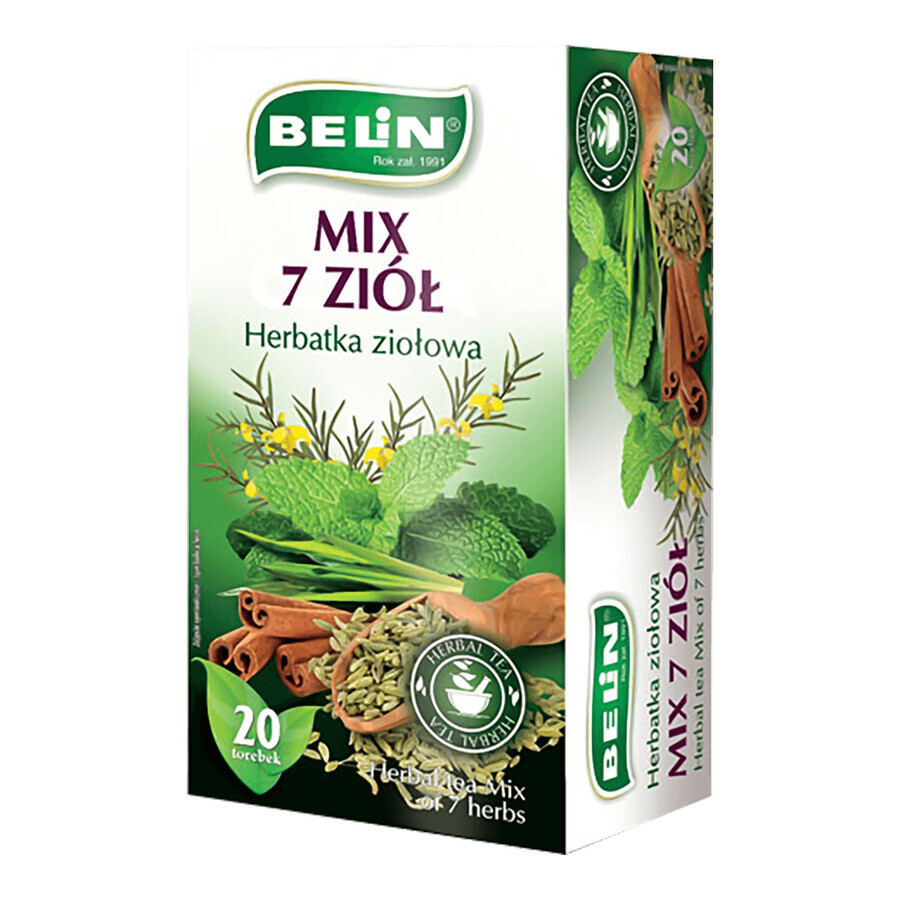 Buy Belin Mix 7 herbs, herbal tea, 1.8 gx 20 sachets Belin Mix 7 herbs, herbal tea, 1.8 gx 20 sachets