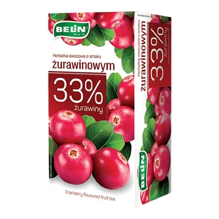 Belin Thé aux fruits avec arôme de canneberge, 2 g x 20 sachets