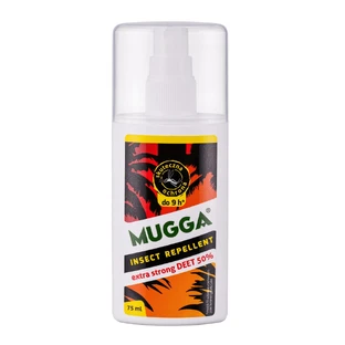 Repelente de insectos Mugga, spray antimosquitos tropical, DEET 50%, 75 ml