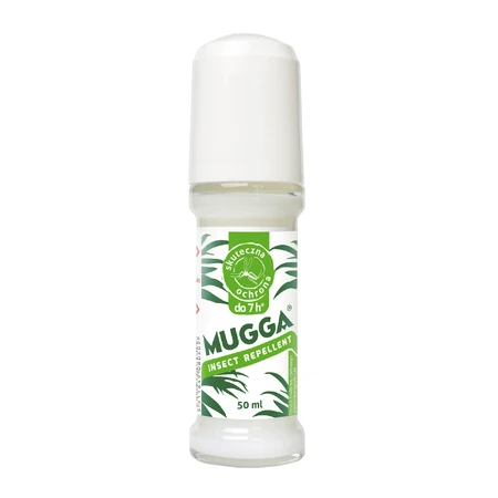 Mugga Insect Repellent, répulsif contre les moustiques et les tiques, roll-on, DEET 20%, 50 ml