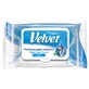 Fluweel puur, vochtig toiletpapier, met clip, 42 stuks