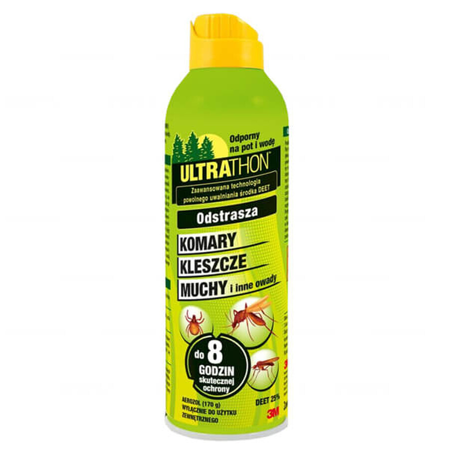 Ultrathon, spray for repelling mosquitoes, ticks, flies and other insects, DEET 25%, 170 g