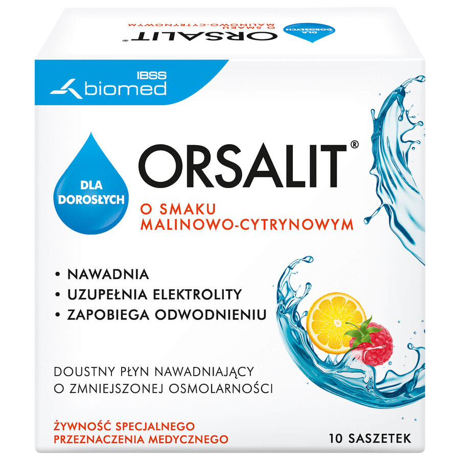 Comprar Orsalit para adultos sabor limón-frambuesa 4,46 g x 10 sobres Orsalit para adultos sabor limón-frambuesa 4,46 g x 10 sobres