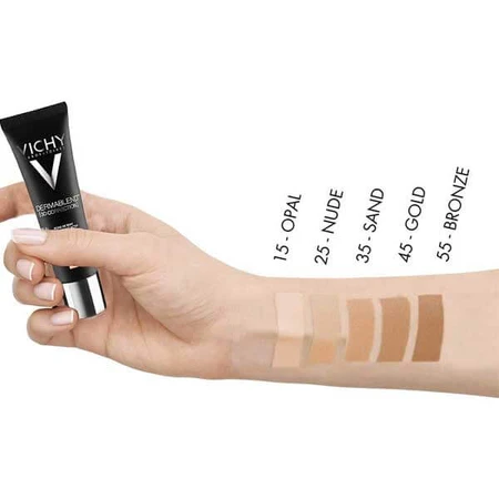 Vichy Dermablend Correction 3D, egaliserende foundation voor het huidoppervlak, nr. 35, Zand, 30 ml