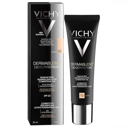 Vichy Dermablend 3D, foundation for leveling the skin surface, 15 Opal, 30 ml