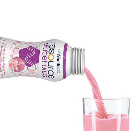 Resource Diabet Plus, strawberry flavor, 4x200 ml