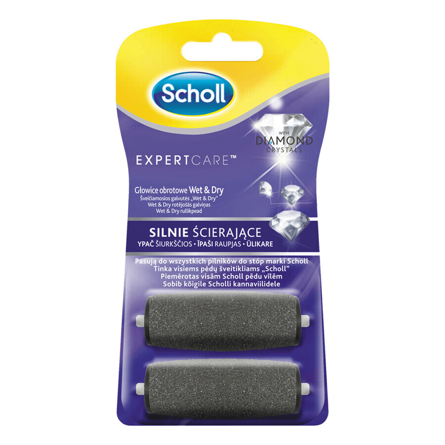 Acquista Scholl Expert Care, testine intercambiabili Wet & Dry altamente abrasive con cristalli di diamante, 2 pezzi Scholl Expert Care, testine intercambiabili Wet & Dry altamente abrasive con cristalli di diamante, 2 pezzi