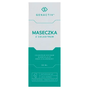 Genactiv, Kolostrum-Gesichtsmaske, 50 ml