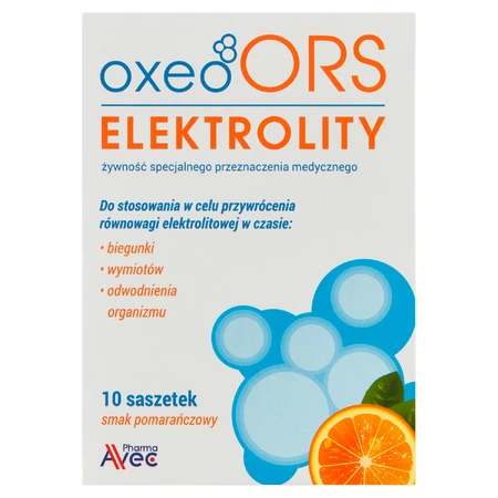 Oxeo ORS Elektrolyte, Orangengeschmack, 4,2 g x 10 Beutel
