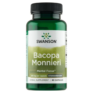 Extracto de Swanson Bacopa Monnier BaCognize, bacopa de hoja pequeña 250 mg, 90 cápsulas