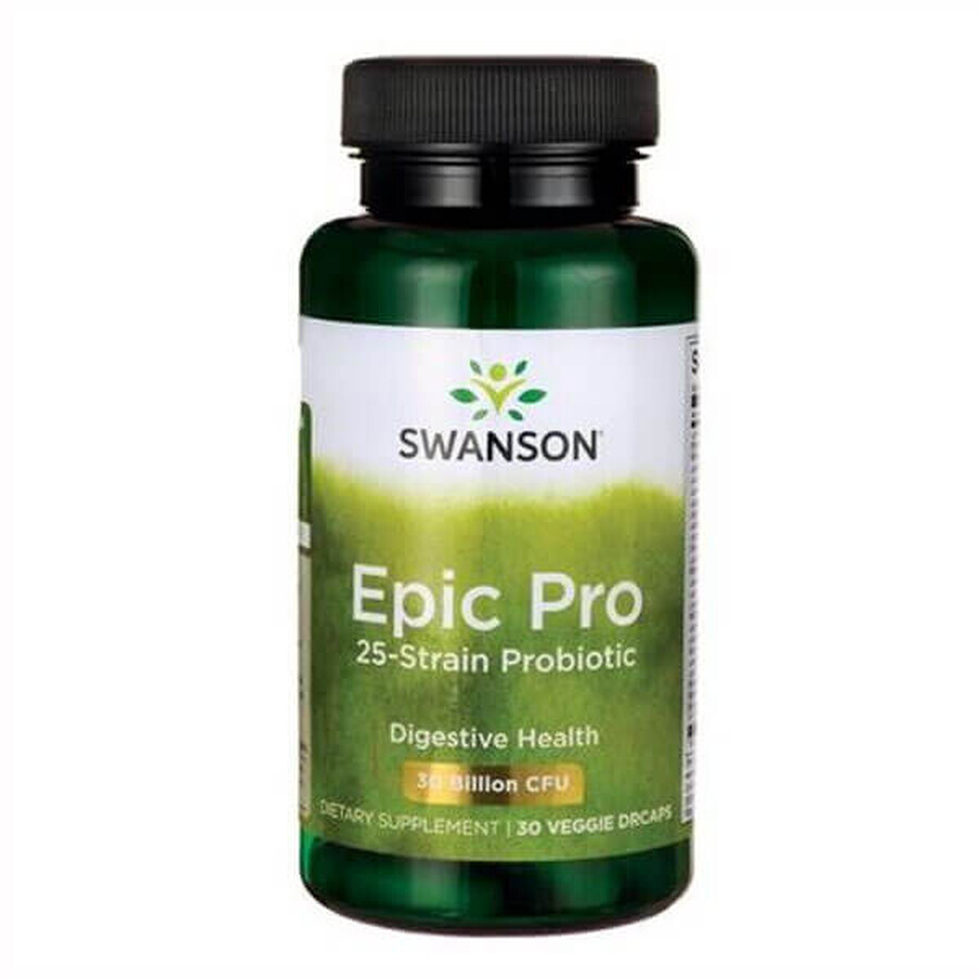 Boutique Swanson Epic Pro Probiotique à 25 souches, 30 gélules végétales Swanson Epic Pro Probiotique à 25 souches, 30 gélules végétales