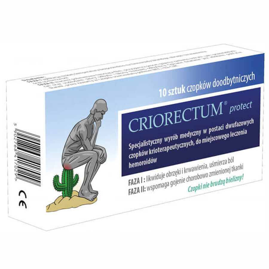 Buy Criorectum Protect, rectal suppositories, 10 pieces Criorectum Protect, rectal suppositories, 10 pieces