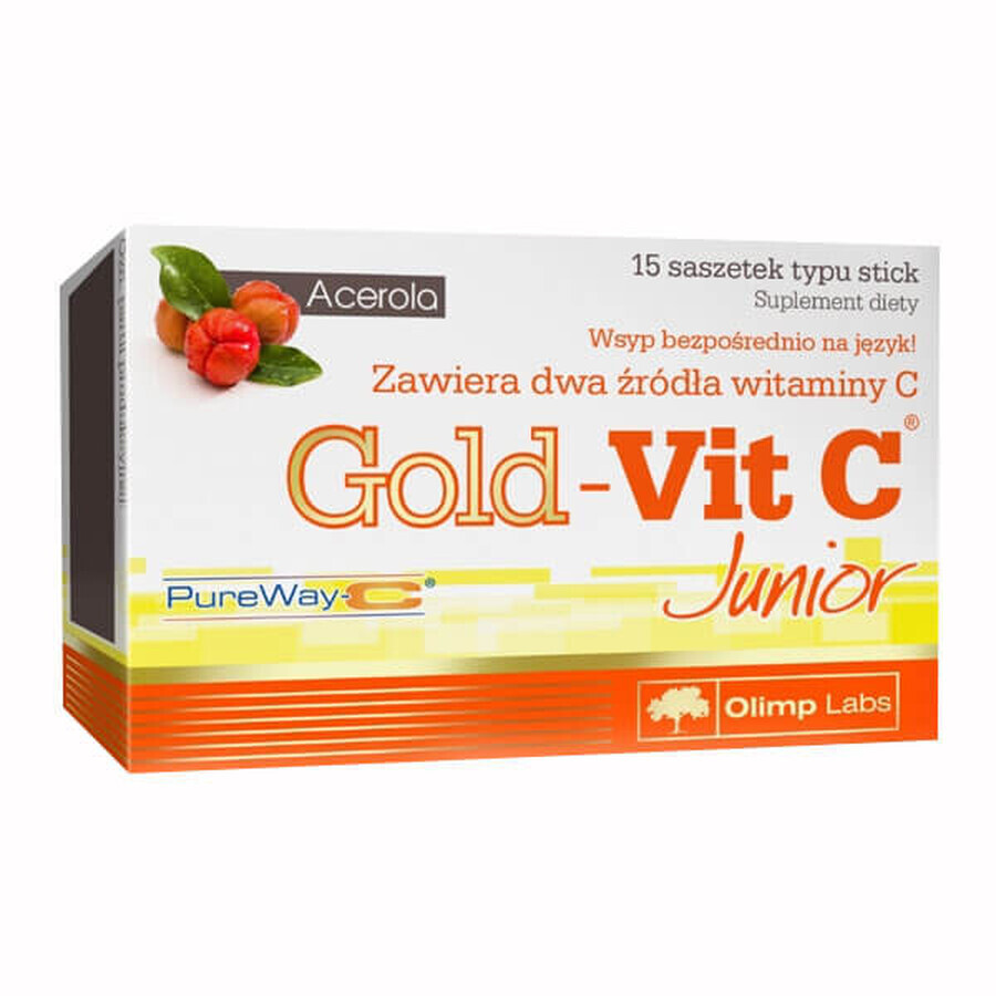 Shop Olimp Gold-Vit C Junior, Himbeergeschmack, 15 Portionsbeutel Olimp Gold-Vit C Junior, Himbeergeschmack, 15 Portionsbeutel