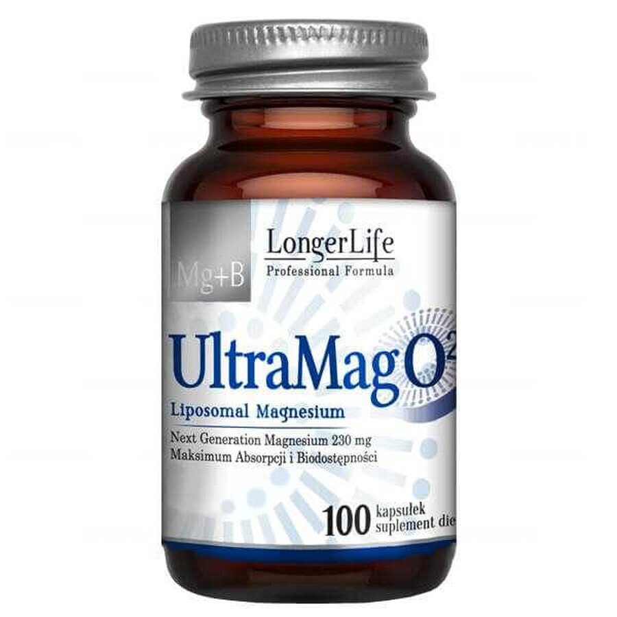 Longer Life UltraMag, liposomal magnesium 230 mg, 100 capsules