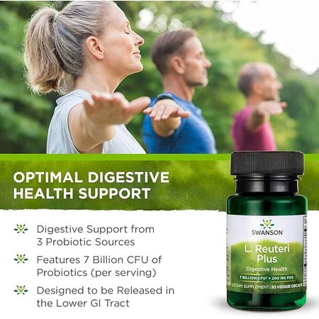 Swanson L. Reuteri Plus, 30 vegetarian capsules