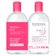 Bioderma Sensibio H2O, eau micellaire, peau sensible, 2 x 500 ml