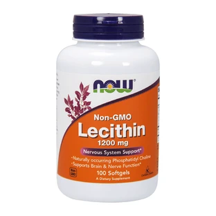 Now Foods Non-GMO Lecithine 1200 mg, lecithine, 100 capsules