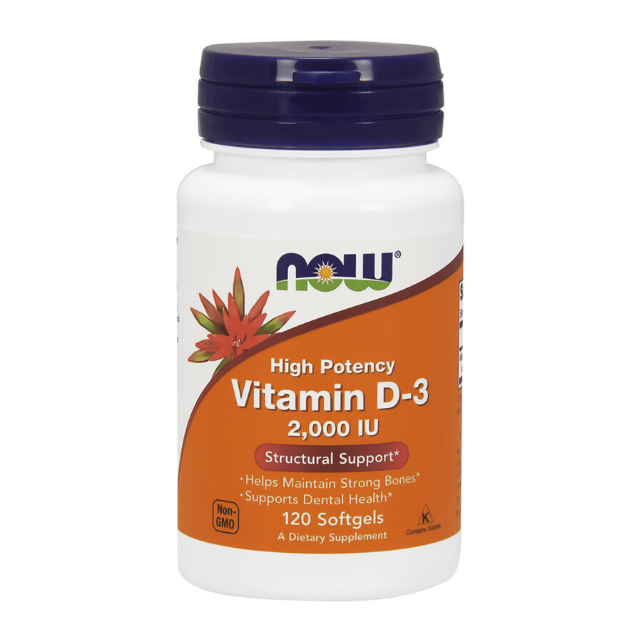 Shop Now Foods, Vitamin D3 2000 IU, 120 Kapseln Now Foods, Vitamin D3 2000 IU, 120 Kapseln