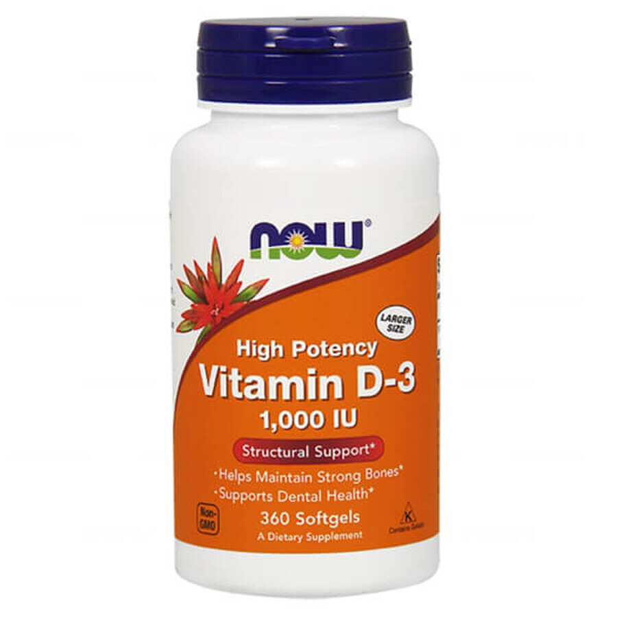 Shop Now Foods, Vitamin D3 1000 IU, 360 Kapseln Now Foods, Vitamin D3 1000 IU, 360 Kapseln