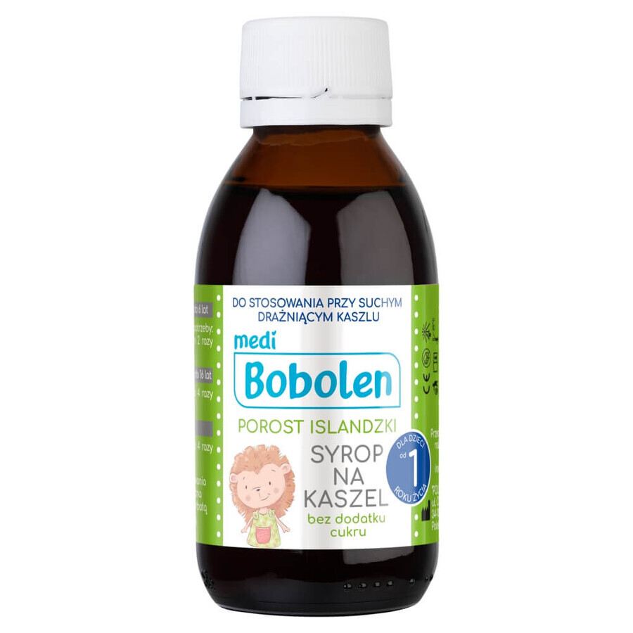 Bobolen Icelander, cough syrup, over 1 year, 120 ml