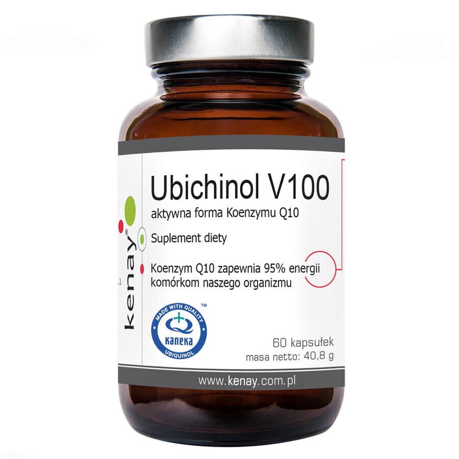 Comprar Kenay, Ubiquinol V100, forma activa de coenzima Q-10 100 mg, 60 cápsulas Kenay, Ubiquinol V100, forma activa de coenzima Q-10 100 mg, 60 cápsulas
