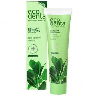 Ecodenta, dentifrice blanchissant à l'huile de menthe poivrée, 100 ml