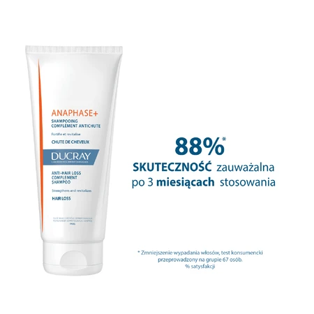 Ducray Anaphase+, Shampoo gegen Haarausfall, stärkt und verleiht Volumen, 400 ml