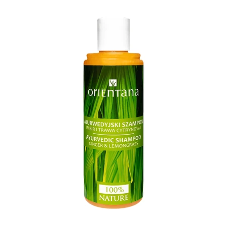 Orientana, Ayurvedic shampoo for hair, ginger and lemongrass, 210 ml