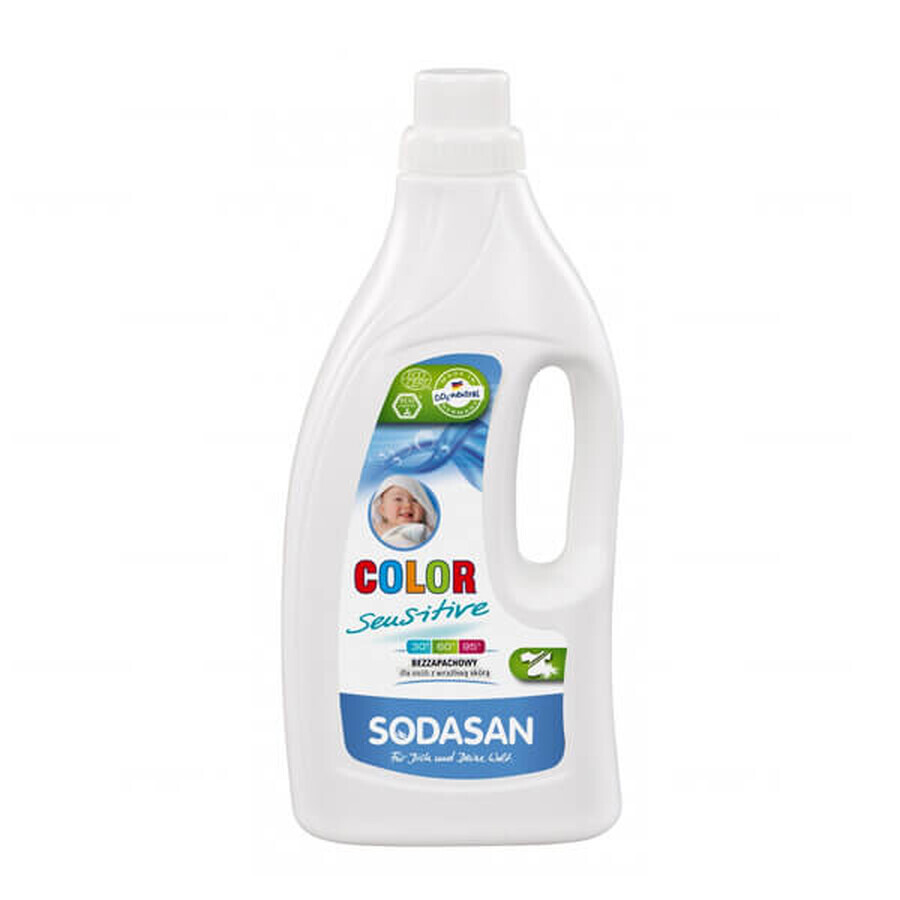 Sodasan Color Sensitive, fragrance-free washing liquid, 1.5 L