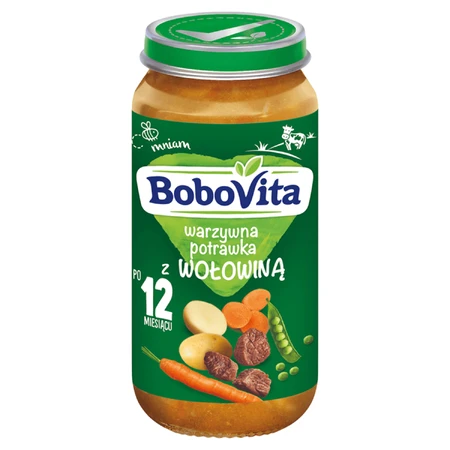 BoboVita Dinner, vegetable stew with beef, after 12 months, 250 g