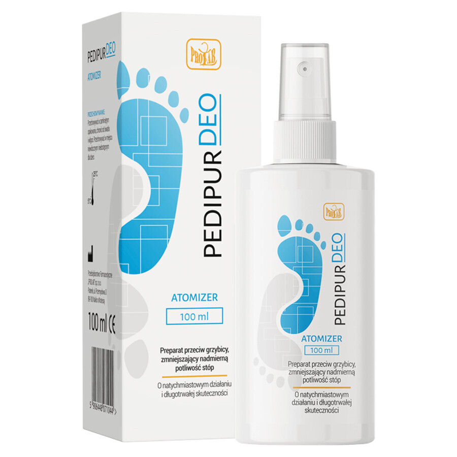 Pedipur Deo, préparation antifongique, atomiseur, 100 ml