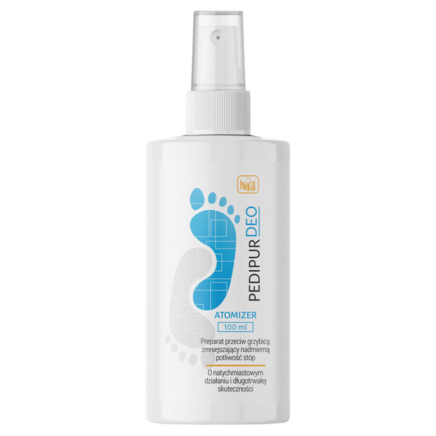 Pedipur Deo, préparation antifongique, atomiseur, 100 ml