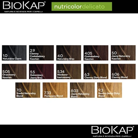 Biokap Nutricolor Delicato, haarkleur, 4.05 chocolade kastanje, 140 ml
