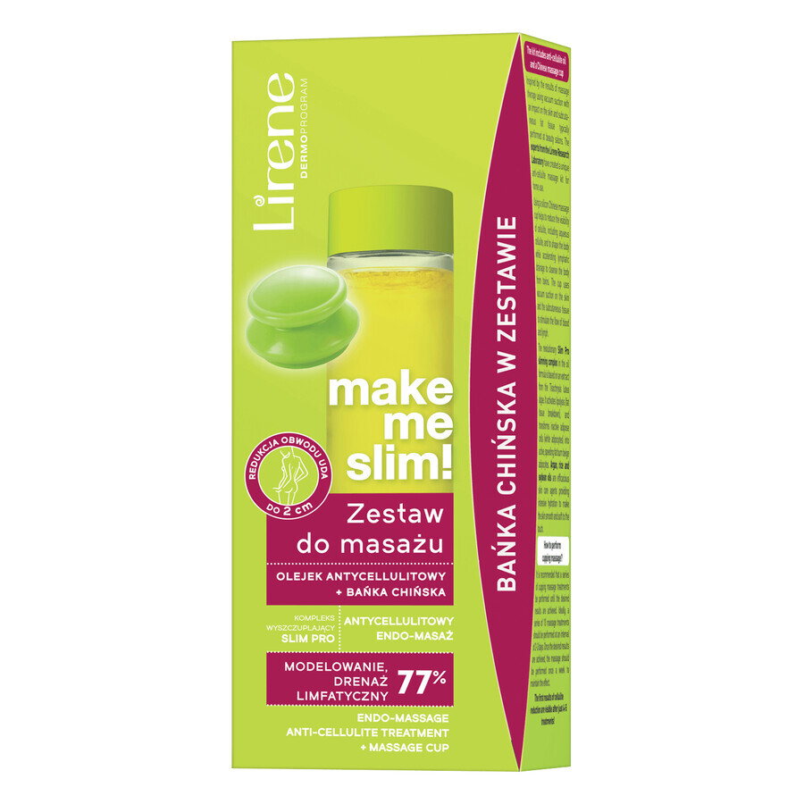 Lirene Anti-Cellulite-Massageöl, 100 ml + chinesische Blase