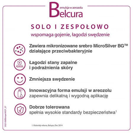 Belcura, lichaamsspray emulsie met gemicroniseerd zilver, 125 ml