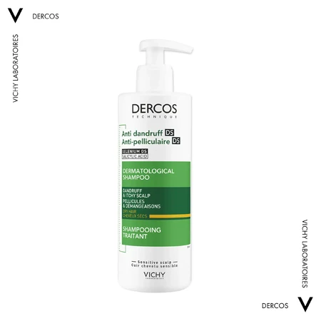 Vichy Dercos Anti Dandruff DS, anti-dandruff shampoo, dry hair, 390 ml