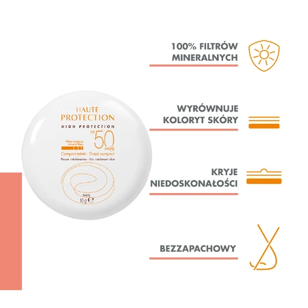 Avene Sun, mineralischer Schutzsand kompakt, überempfindliche Haut, SPF 50, 10 g