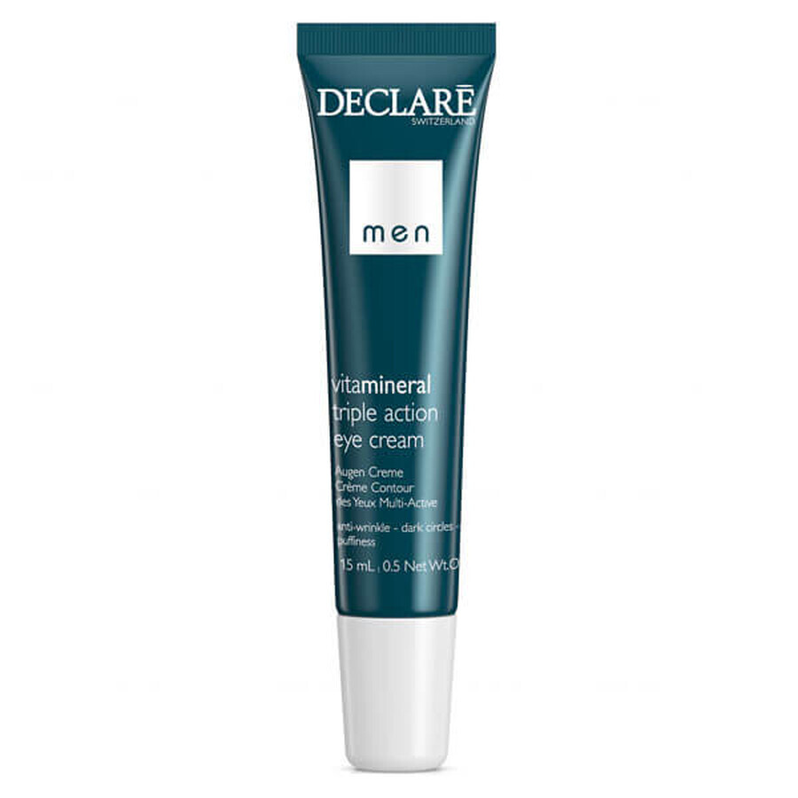 Acquista DECLARE Men, crema antirughe per il contorno occhi, tri-attiva, 15 ml DECLARE Men, crema antirughe per il contorno occhi, tri-attiva, 15 ml