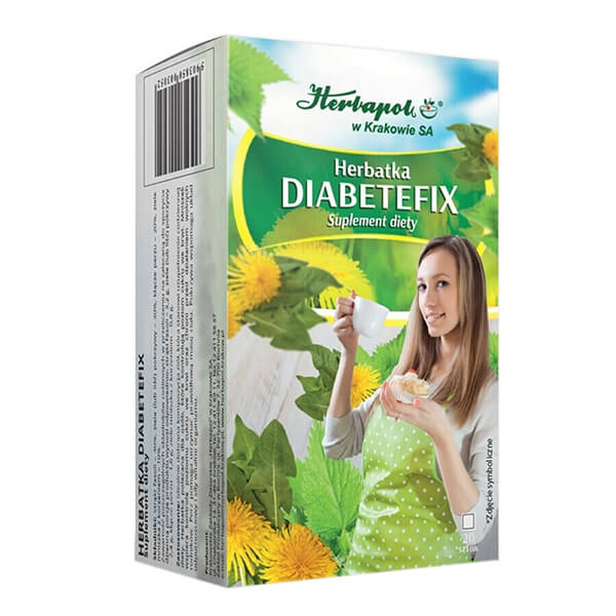 Boutique Herbapol Diabetefix, thé, 2 g x 20 sachets Herbapol Diabetefix, thé, 2 g x 20 sachets