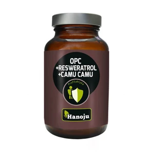 Hanoju, OPC + Resveratrol + Bio Camu Camu 500 mg, 60 gélules